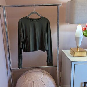 Lululemon Muscle Love Long-sleeve Shirt (Size 6, Olive Green)
